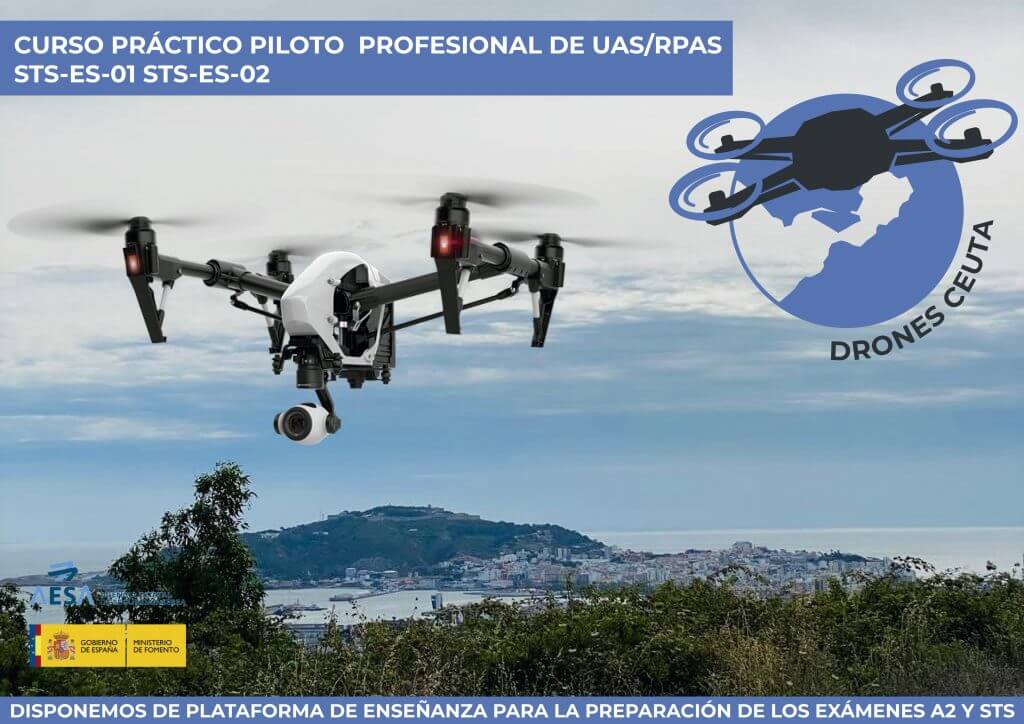 Fanático guirnalda mostaza Cursos de Drones en Ceuta